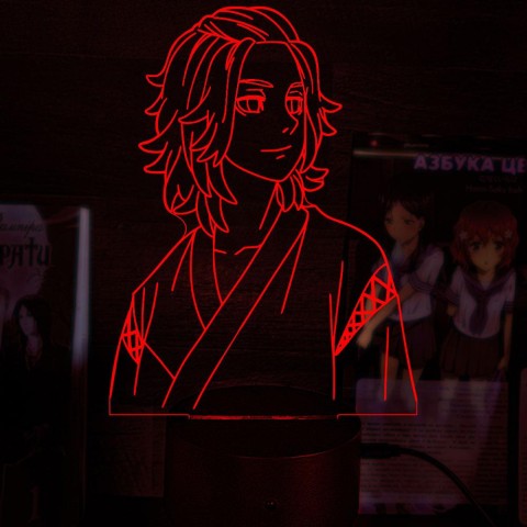 Акриловий 3D світильник-нічник Манджіро Сано Токійські Месники