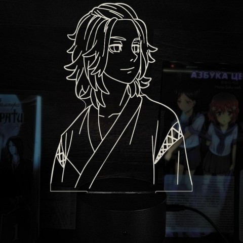 Акриловий 3D світильник-нічник Манджіро Сано Токійські Месники