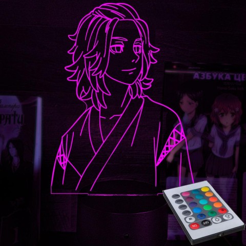 Акриловий 3D світильник-нічник Манджіро Сано Токійські Месники