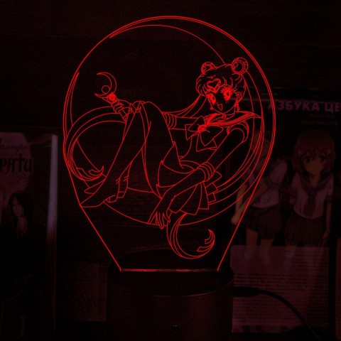 Акриловий 3D світильник-нічник Сейлор Мун
