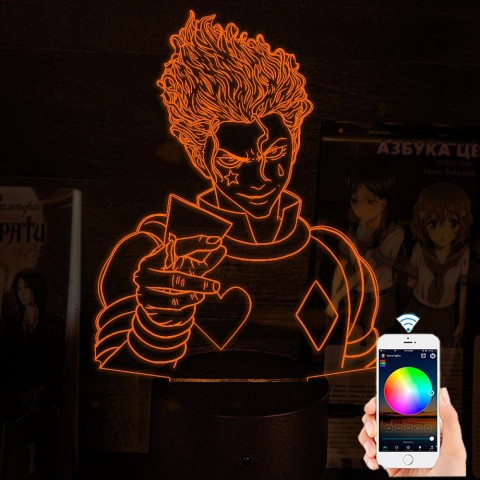 Акриловий 3D світильник-нічник Хісока Мороу