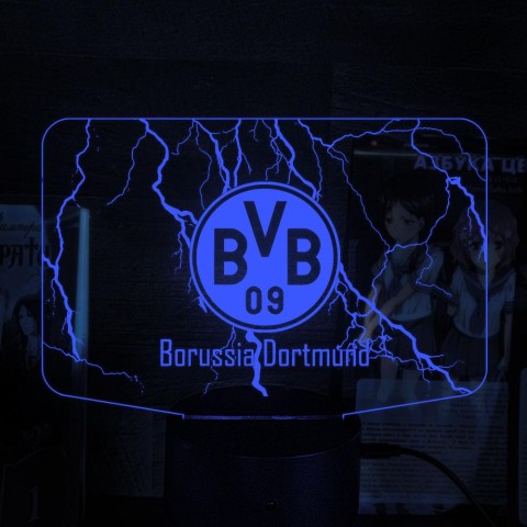 Акриловий 3D світильник-нічник ФК «Боруссія»