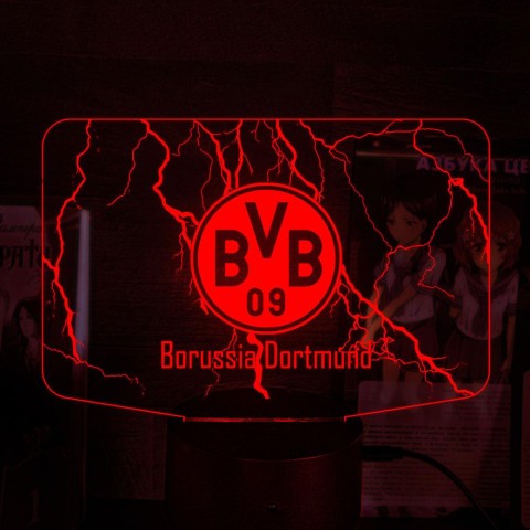 Акриловий 3D світильник-нічник ФК «Боруссія»