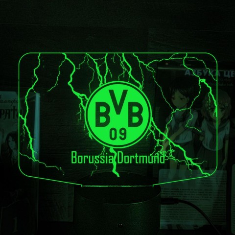 Акриловий 3D світильник-нічник ФК «Боруссія»