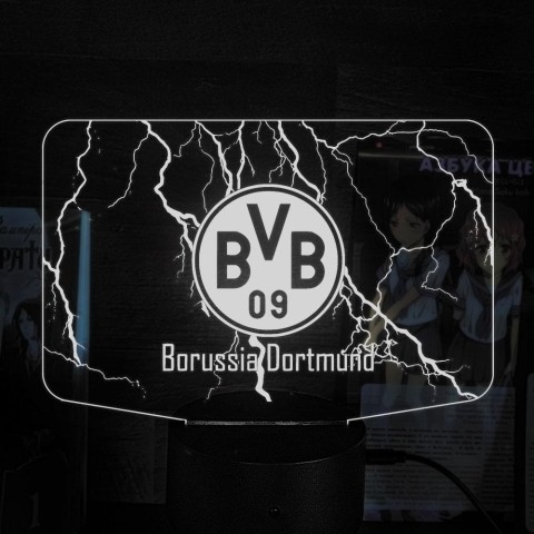 Акриловий 3D світильник-нічник ФК «Боруссія»