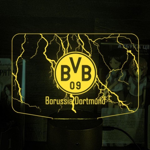 Акриловий 3D світильник-нічник ФК «Боруссія»