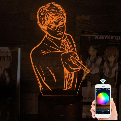 Акриловий 3D світильник-нічник Гаррі Поттер
