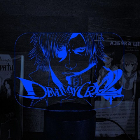 Акриловий 3D світильник-нічник Devil May Cry 3