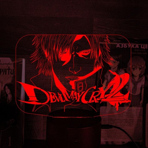 Акриловий 3D світильник-нічник Devil May Cry 3