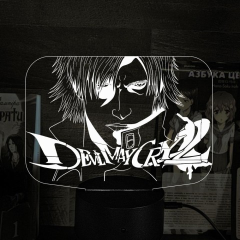 Акриловий 3D світильник-нічник Devil May Cry 3