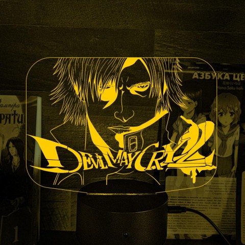 Акриловий 3D світильник-нічник Devil May Cry 3