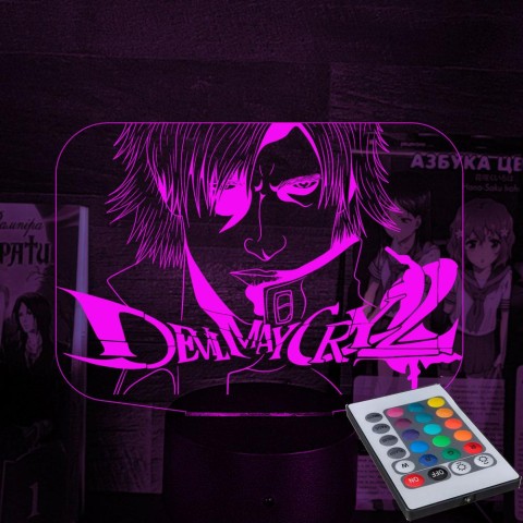 Акриловий 3D світильник-нічник Devil May Cry 3