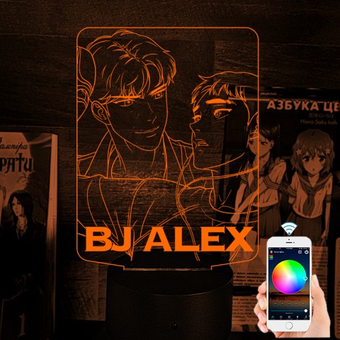 Акриловий 3D світильник-ночник Манхва BJ Alex