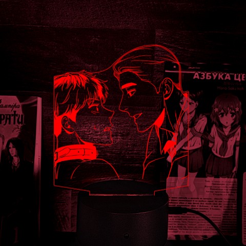 Акриловий 3D світильник-ночник Манхва BJ Alex Ки Мьон Де і Чан У 