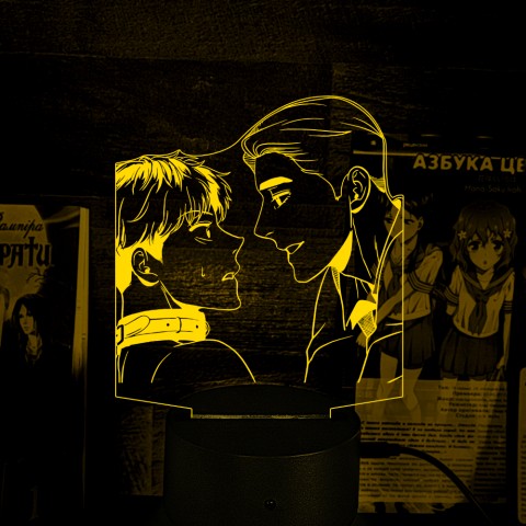 Акриловий 3D світильник-ночник Манхва BJ Alex Ки Мьон Де і Чан У 