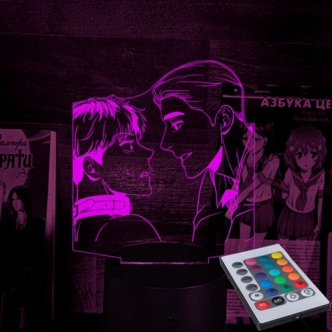 Акриловий 3D світильник-ночник Манхва BJ Alex Ки Мьон Де і Чан У 