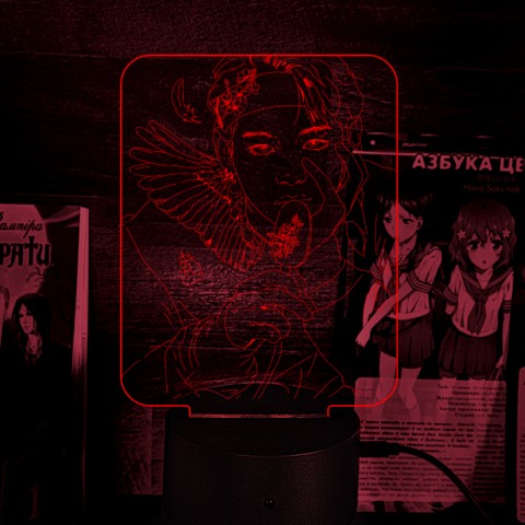 Акриловий 3D світильник-ночник Чонгук група BTS