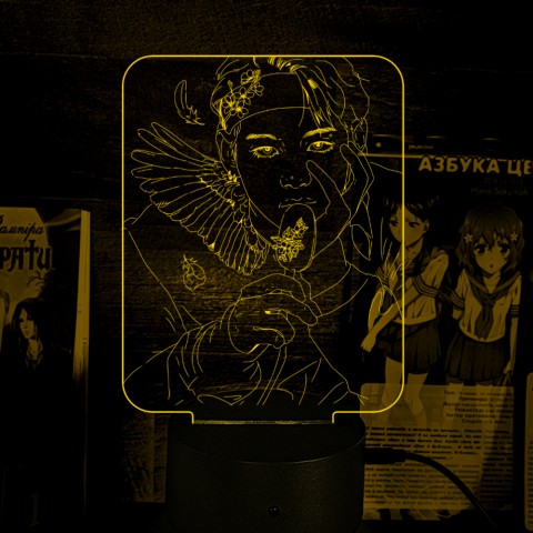 Акриловий 3D світильник-ночник Чонгук група BTS