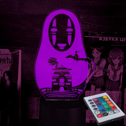 Акриловий 3D світильник-нічник Віднесені привидами Безликий