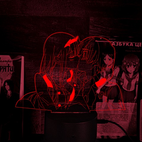 Акриловий 3D світильник-нічник Коханий у Франксі