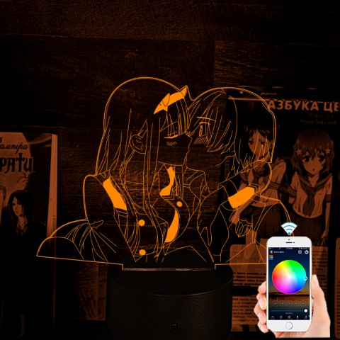Акриловий 3D світильник-нічник Коханий у Франксі