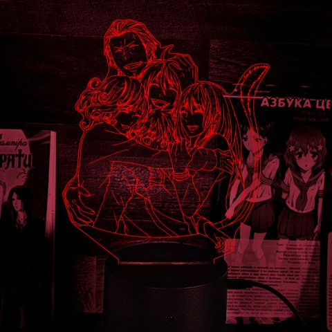 Акриловий 3D світильник-нічник Безхатній Бог