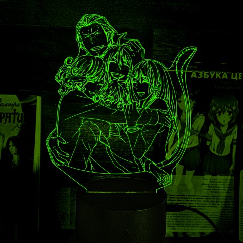 Акриловий 3D світильник-нічник Безхатній Бог