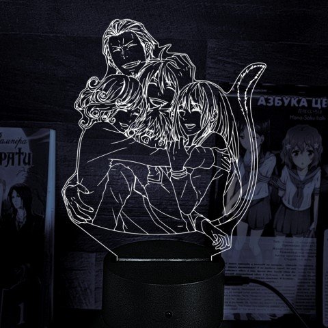 Акриловий 3D світильник-нічник Безхатній Бог