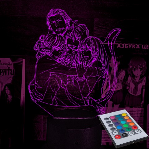 Акриловий 3D світильник-нічник Безхатній Бог