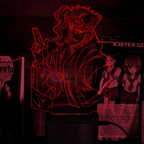 Акриловий 3D світильник-нічник JoJo's Bizarre Adventure Химерні пригоди ДжоДжо
