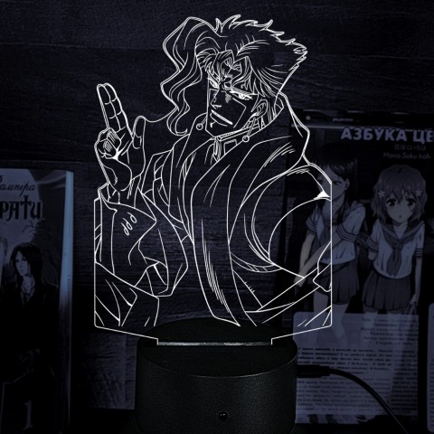 Акриловий 3D світильник-нічник JoJo's Bizarre Adventure Химерні пригоди ДжоДжо