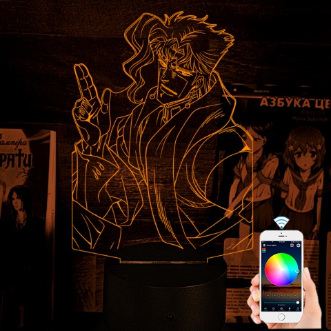 Акриловий 3D світильник-нічник JoJo's Bizarre Adventure Химерні пригоди ДжоДжо