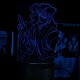 Акриловий 3D світильник-нічник JoJo's Bizarre Adventure Химерні пригоди ДжоДжо