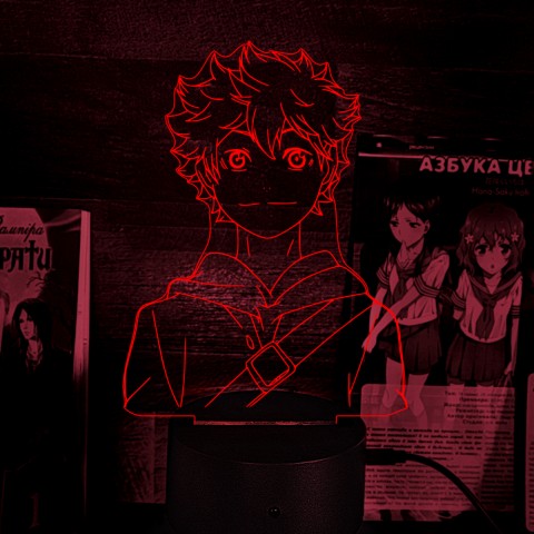 Акриловий 3D світильник-нічник Хіната Сьойо Haikyu!! Волейбол!!