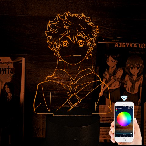 Акриловий 3D світильник-нічник Хіната Сьойо Haikyu!! Волейбол!!