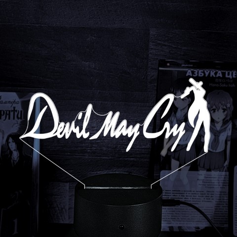 Акриловий 3D світильник-нічник Devil May Cry