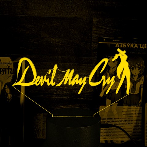 Акриловий 3D світильник-нічник Devil May Cry