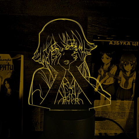 Акриловий 3D світильник-нічник Щоденник майбутнього Юно Ґасай