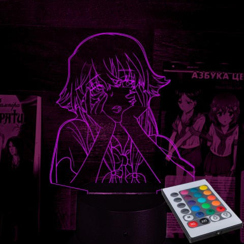 Акриловий 3D світильник-нічник Щоденник майбутнього Юно Ґасай