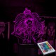 Акриловий 3D світильник-ночник Danganronpa Джунко Еношіма