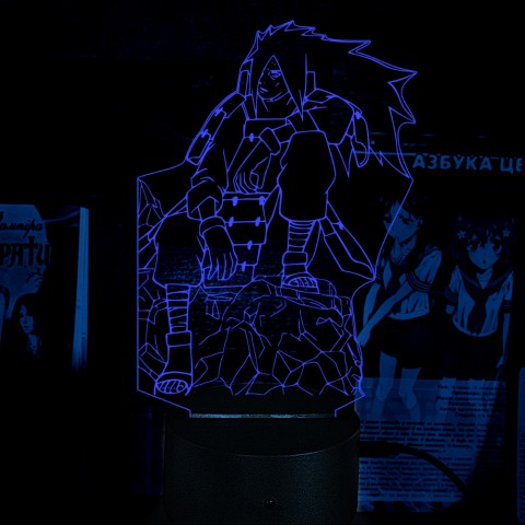 Акриловий 3D світильник-нічник Мадара Учіха 3 