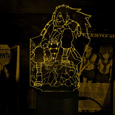 Акриловий 3D світильник-нічник Мадара Учіха 3 