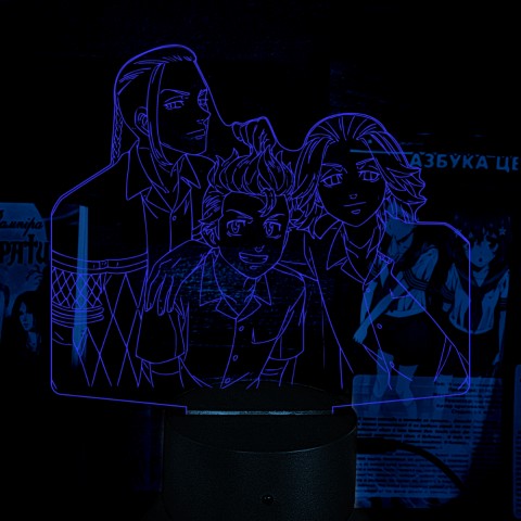 Акриловий 3D світильник-нічник Токійські месники 3