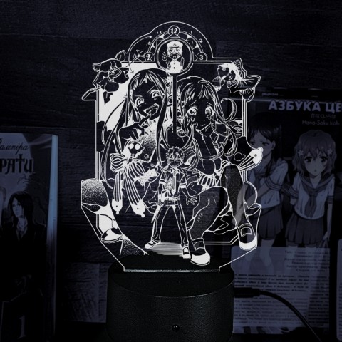 Акриловий 3D світильник-нічник Туалетний хлопчик Ханако-кун