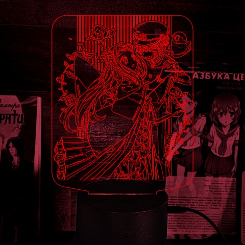 Акриловий 3D світильник-нічник Туалетний хлопчик Ханако 4