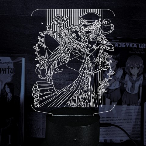 Акриловий 3D світильник-нічник Туалетний хлопчик Ханако 4