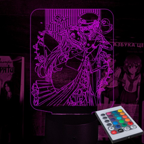 Акриловий 3D світильник-нічник Туалетний хлопчик Ханако 4