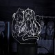 Акриловий 3D світильник-ночник Міку Хацуне