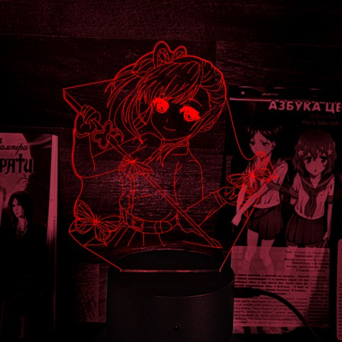 Акриловий 3D світильник-нічник Канао Цуюрі