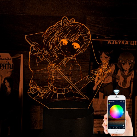 Акриловий 3D світильник-нічник Канао Цуюрі